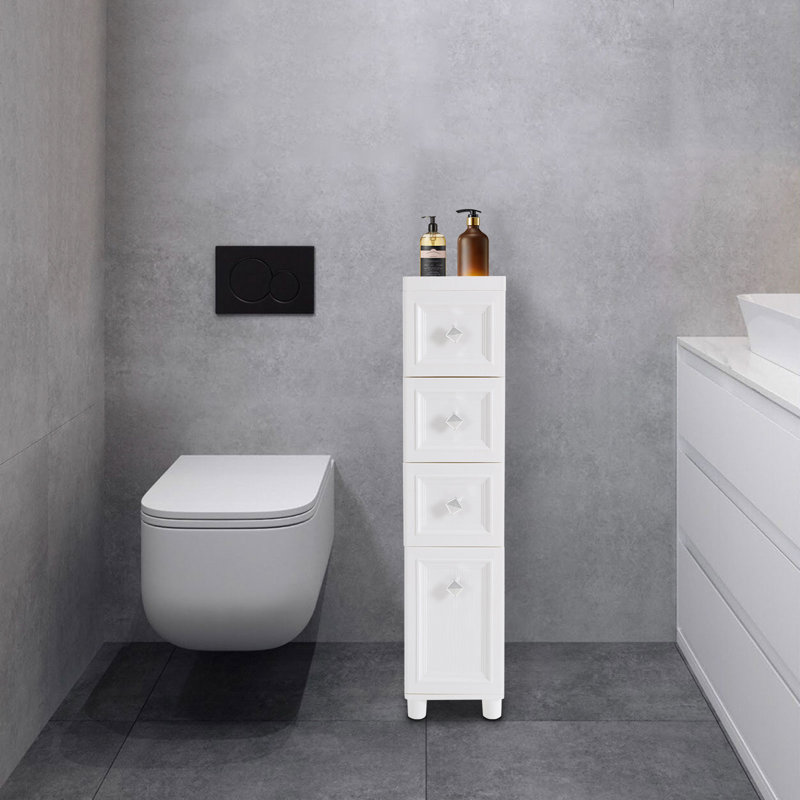 Latitude Run® Narrow Slim Storage Cabinet 4 Tier & Reviews | Wayfair